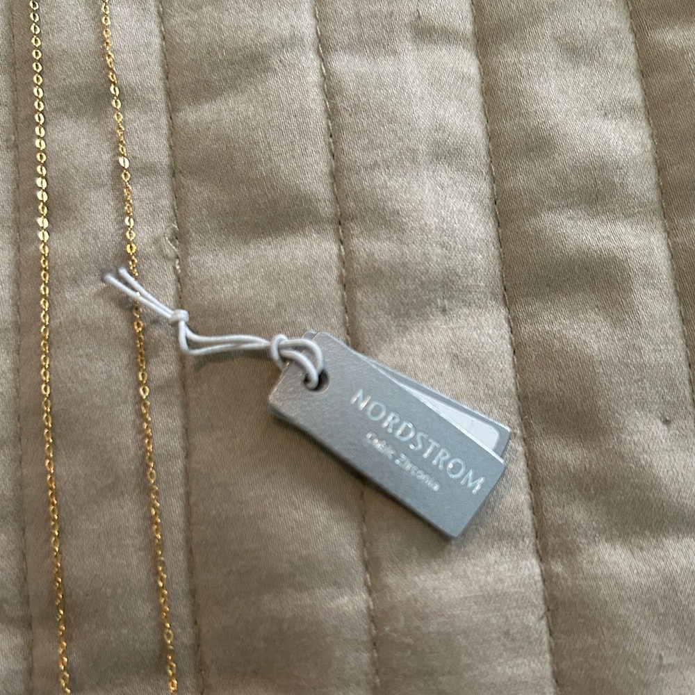 Nordstrom Gold Necklace with Crystal Details - Picture 4 of 6